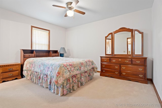 507 S Thompson, Vinita, OK 74301 - bedroom featuring carpet floors and ceiling fan