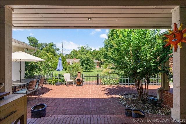 3918 S Evanston Ave, Tulsa, OK 74105 - view of patio / terrace featuring outdoor dining space