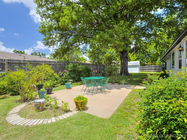 5610 S 75th E Pl, Tulsa, OK 74145 - fenced backyard featuring a patio area