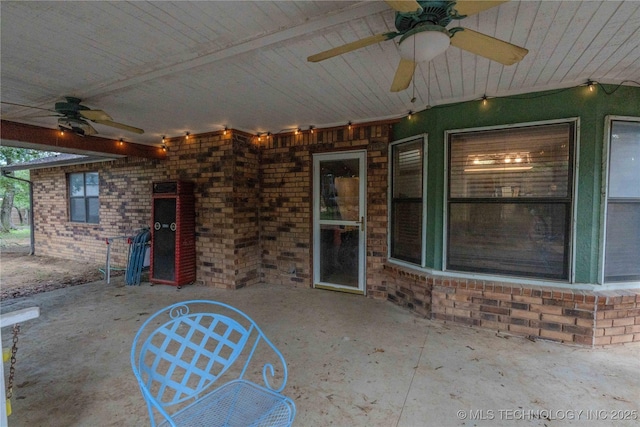 920 Ridge Oak Rd, Sapulpa, OK 74066 - view of patio / terrace featuring ceiling fan