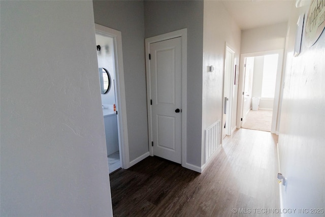 11940 County Road 3513, Ada, OK 74820 - hall featuring wood finished floors and baseboards