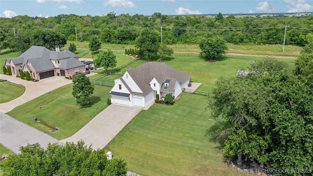 7383 S 288th E Ave, Broken Arrow, OK 74014 - view from above of property featuring a heavily wooded area