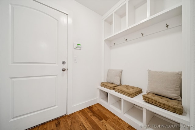 7383 S 288th E Ave, Broken Arrow, OK 74014 - mudroom featuring wood finished floors and baseboards