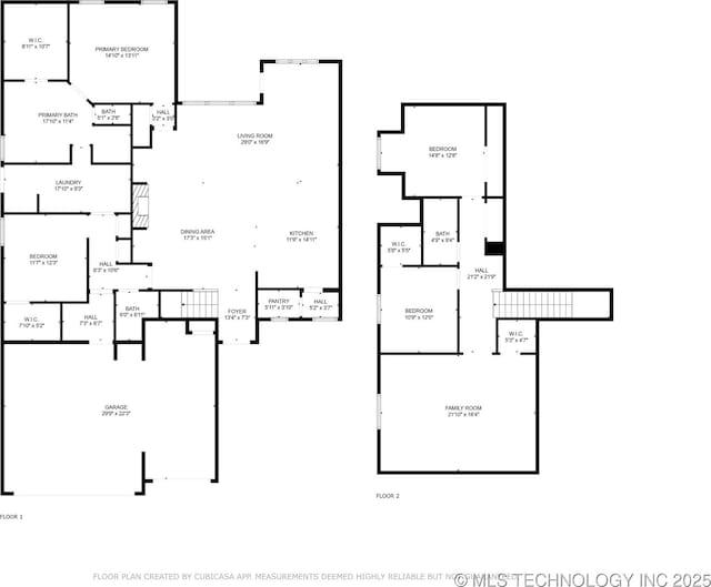 7383 S 288th E Ave, Broken Arrow, OK 74014 - view of floor plan / room layout