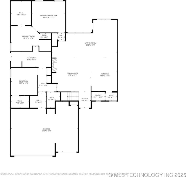 7383 S 288th E Ave, Broken Arrow, OK 74014 - view of property floor plan
