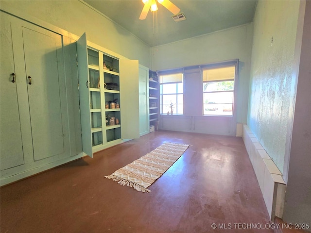 305 Chronister Ave, Drumright, OK 74030 - empty room with a ceiling fan