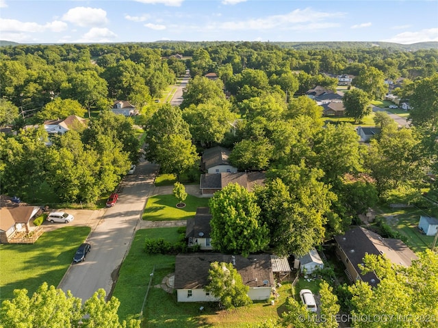 715 S Muskogee St, Sapulpa, OK 74066 - drone / aerial view of a forest