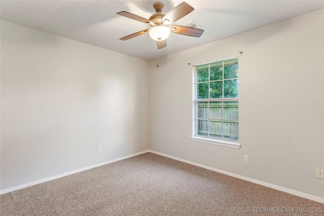 715 S Muskogee St, Sapulpa, OK 74066 - carpeted empty room with a ceiling fan and baseboards