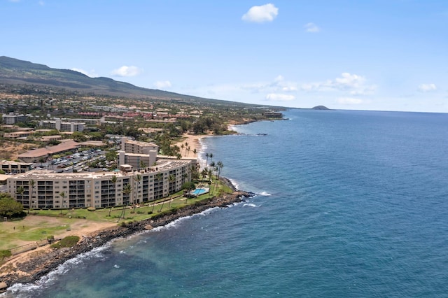 28 Hauwahine Ln Unit F203, Kihei, HI 96753 - drone / aerial view of a water and mountain view