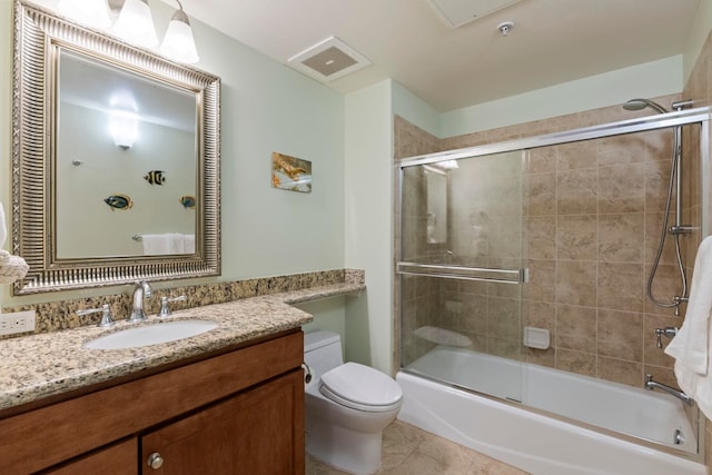 28 Hauwahine Ln Unit F203, Kihei, HI 96753 - full bathroom featuring enclosed tub / shower combo, vanity, and tile patterned floors