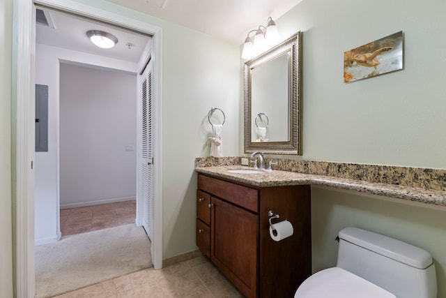 28 Hauwahine Ln Unit F203, Kihei, HI 96753 - bathroom with vanity, tile patterned flooring, and electric panel