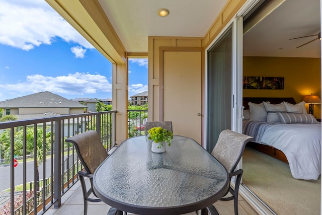 28 Hauwahine Ln Unit F203, Kihei, HI 96753 - balcony featuring a residential view and a ceiling fan