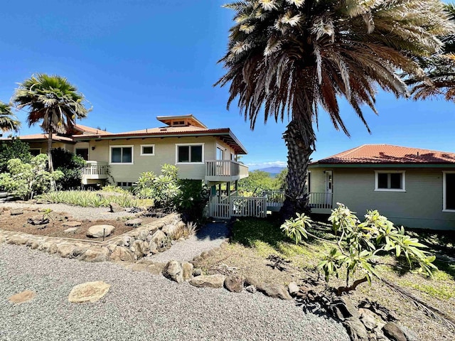 view of rear view of property