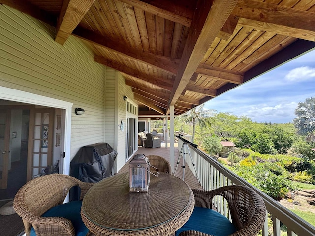 view of balcony