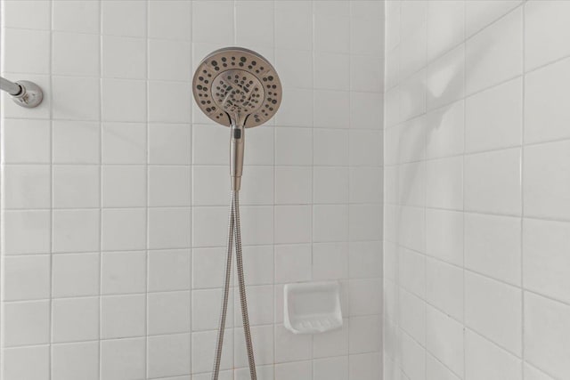 room details featuring tiled shower