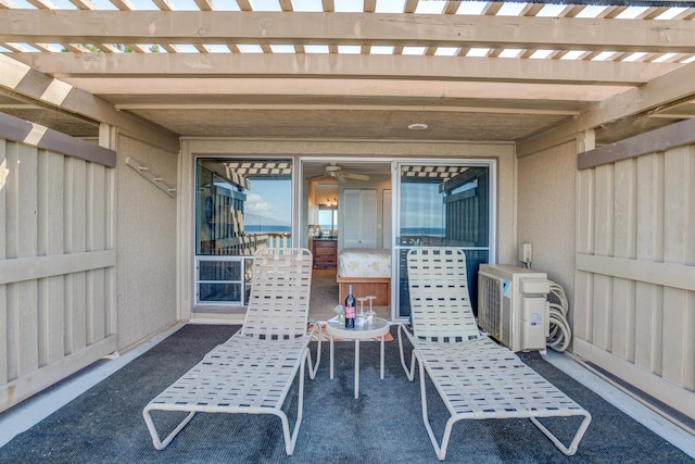 view of patio with ac unit