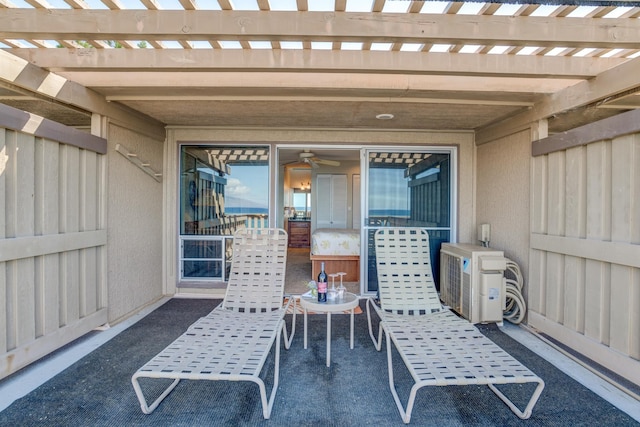 4909 Lower Honoapiilani Rd Unit A8, Lahaina, HI 96761 - view of patio featuring a pergola