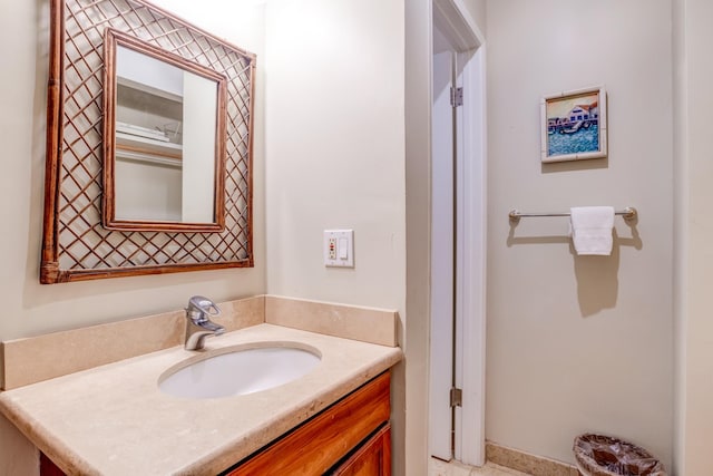 bathroom featuring vanity