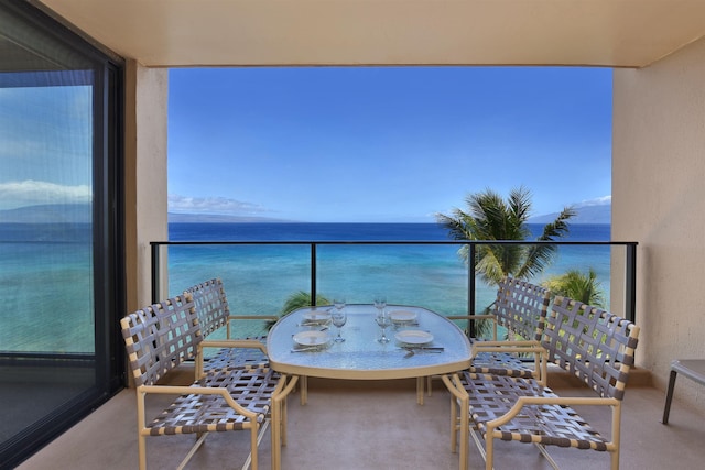 110 Kaanapali Shores Pl Unit 817, Lahaina, HI 96761 - balcony featuring a water view