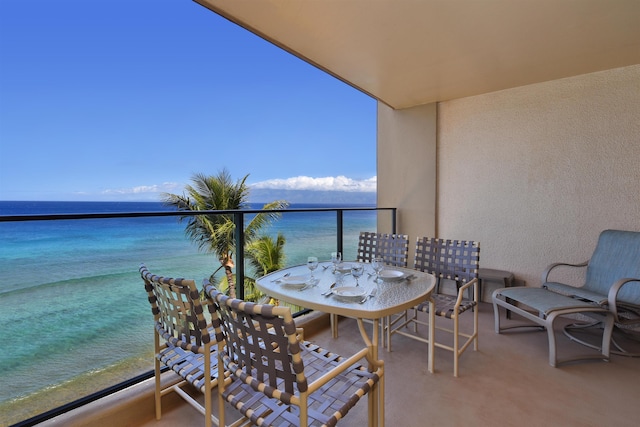 110 Kaanapali Shores Pl Unit 817, Lahaina, HI 96761 - balcony featuring a water view