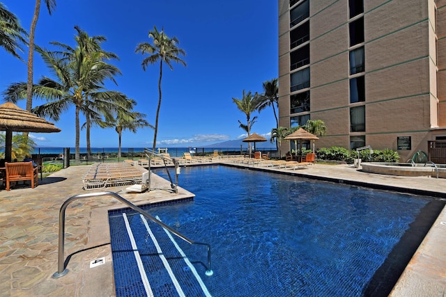 110 Kaanapali Shores Pl Unit 817, Lahaina, HI 96761 - community pool with a patio area