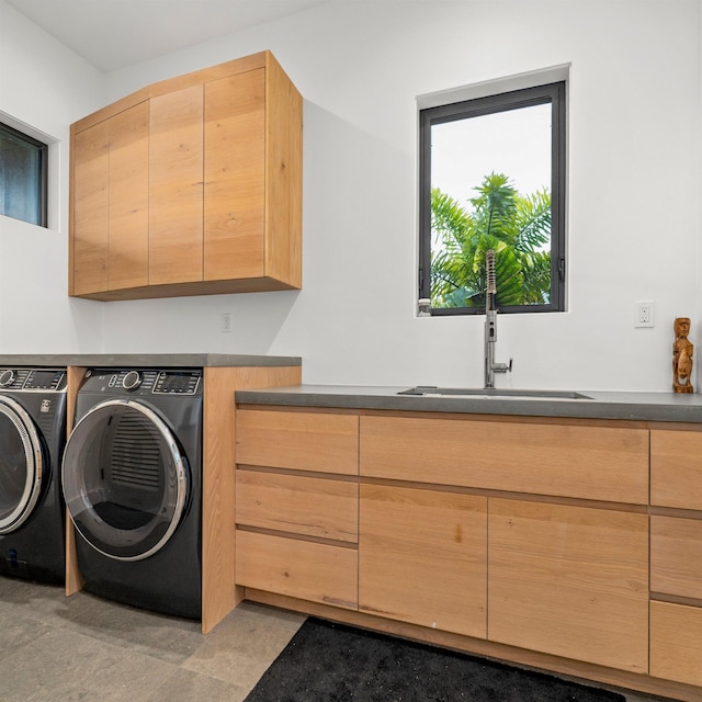715 Laulama Pl Unit 45, Lahaina, HI 96761 - laundry area featuring washing machine and clothes dryer and cabinet space