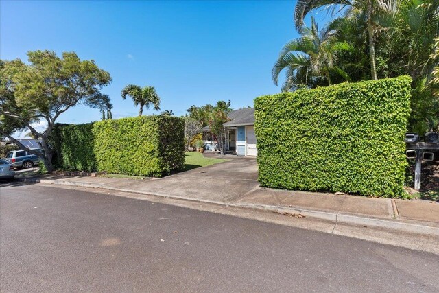 view of obstructed view of property