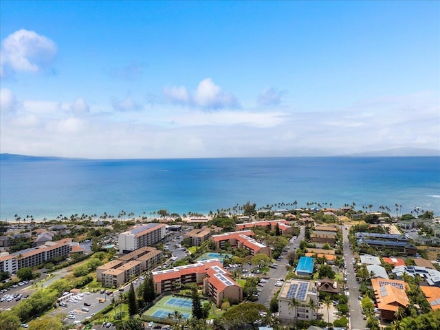 bird's eye view of a large body of water