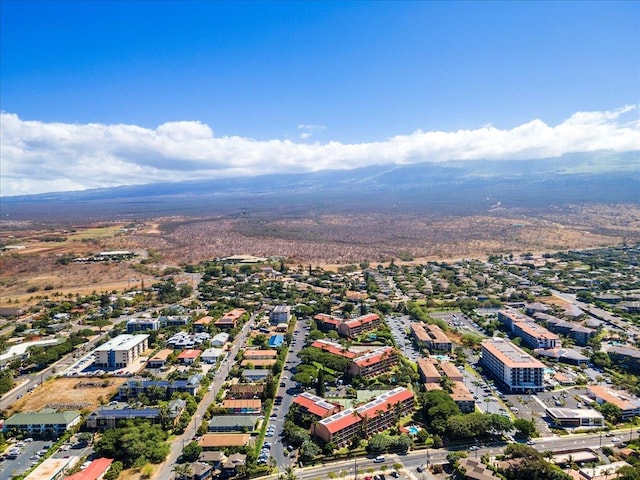 aerial view featuring a mountain view