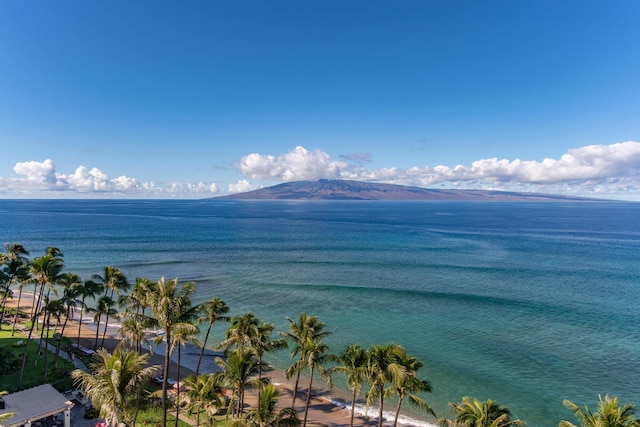 property view of water with a mountain view