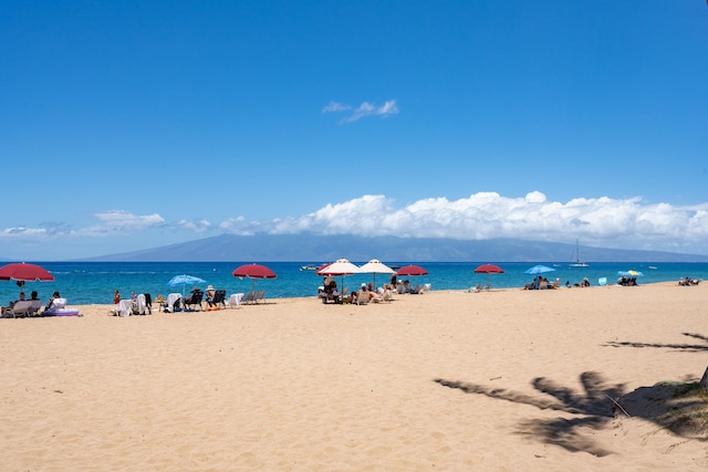 water view with a beach view