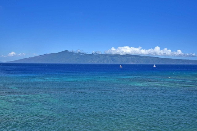 water view featuring a mountain view