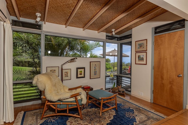 1195 Omaopio Rd Unit A, Kula, HI 96790 - sitting room with wood finished floors