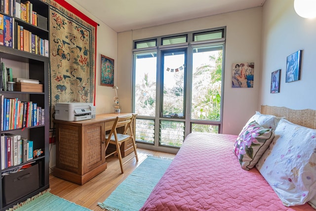 1195 Omaopio Rd Unit A, Kula, HI 96790 - bedroom with wood finished floors and a desk