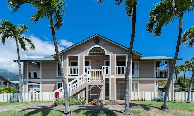 view of front of home with a porch