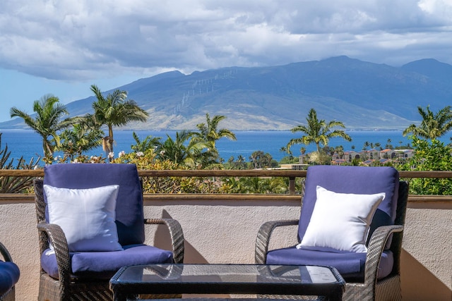 property view of mountains with a water view