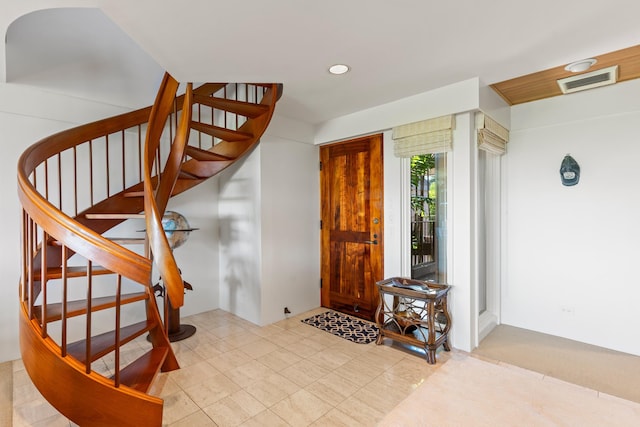 4000 Wailea Alanui Dr Unit 1904, Kihei, HI 96753 - entryway with stairs, visible vents, and recessed lighting