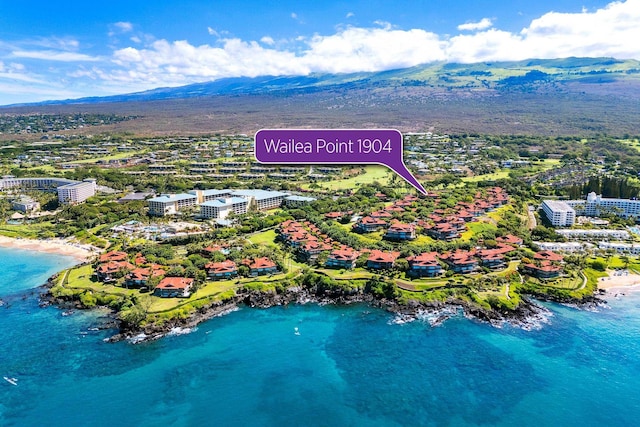 4000 Wailea Alanui Dr Unit 1904, Kihei, HI 96753 - bird's eye view featuring a water and mountain view