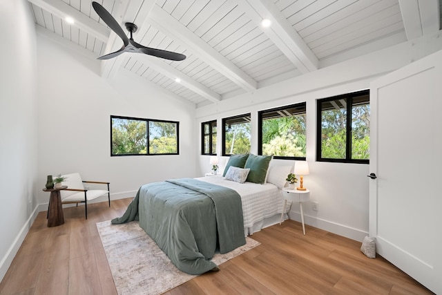 965 Hog Back Rd Unit 1, Haiku, HI 96708 - bedroom featuring light wood-style floors, a ceiling fan, and wood ceiling