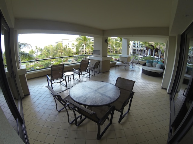 exterior space with a wealth of natural light