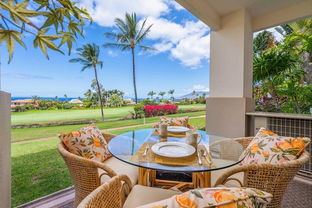 3950 Kalai Waa St Unit R 103, Kihei, HI 96753 - balcony featuring golf course view