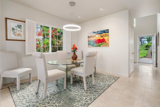 3950 Kalai Waa St Unit R 103, Kihei, HI 96753 - tiled dining space with plenty of natural light and recessed lighting