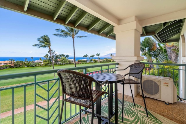 3950 Kalai Waa St Unit R 103, Kihei, HI 96753 - balcony featuring a water view