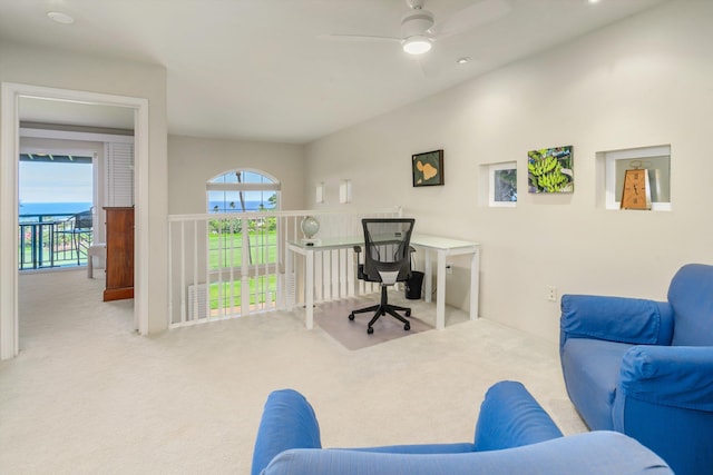 3950 Kalai Waa St Unit R 103, Kihei, HI 96753 - office space featuring carpet flooring and a ceiling fan