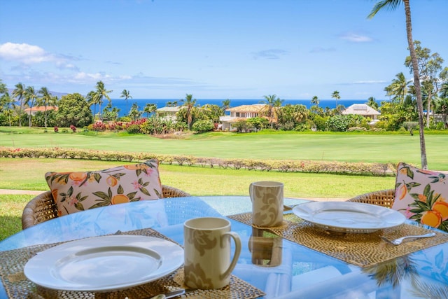 3950 Kalai Waa St Unit R 103, Kihei, HI 96753 - view of patio / terrace featuring view of golf course