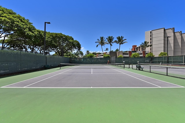 view of sport court