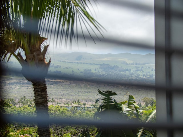 property view of water featuring a mountain view