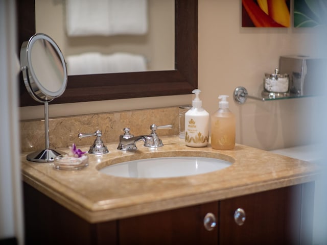 bathroom featuring vanity