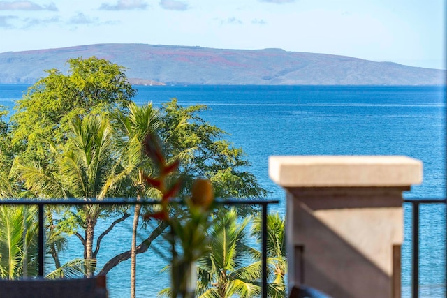 property view of water with a mountain view