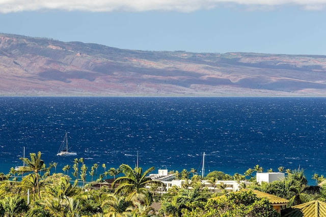 property view of water with a mountain view